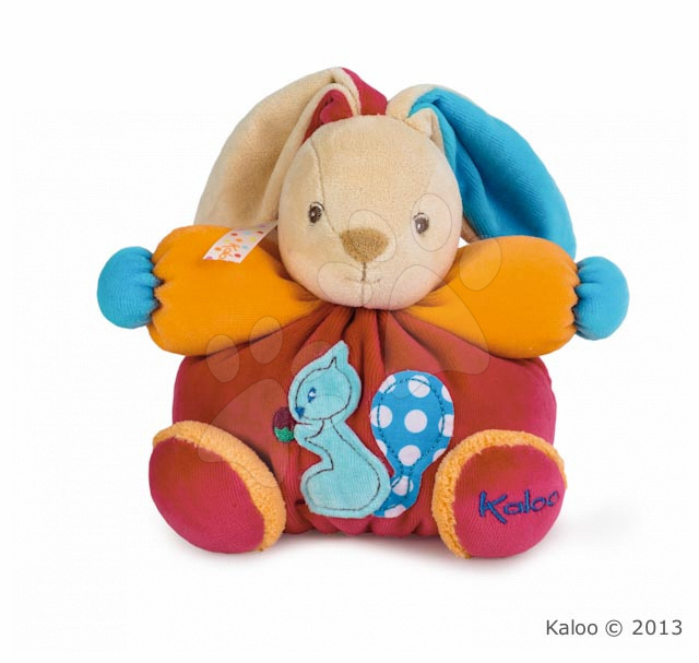 Kaloo plyšový zajko Colors-Chubby Rabbit Squirrel 963259 červený