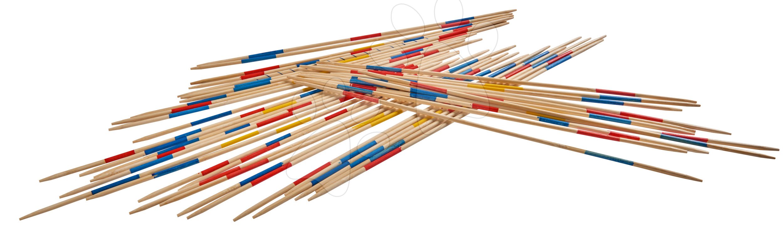 Drevené mikádo Outdoor Eichhorn farebný bambus 41 paličiek 50 cm dlhé