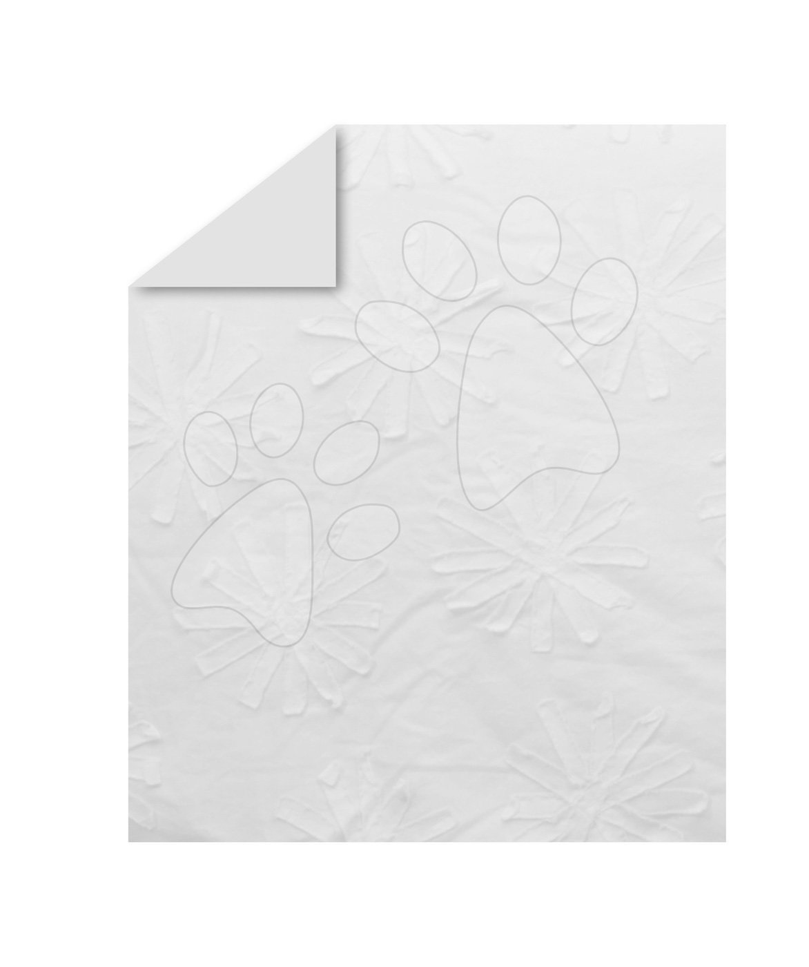 Detský paplón Pure White Flowers toTs smarTrike 100 % bavlna 110406 biely