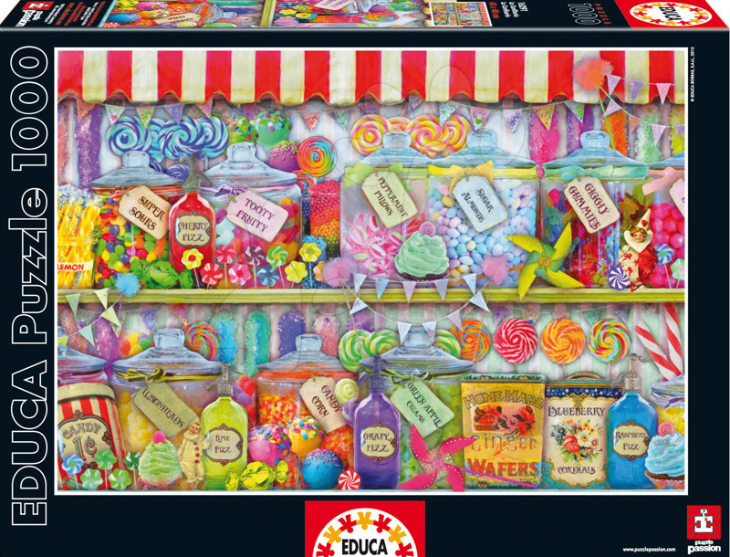 Educa Puzzle Genuine Candy Shop 1000 dílků 16291 barevné