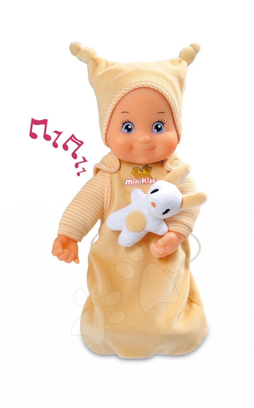 Smoby detská bábika Minikiss so zvukom 160122 žltá