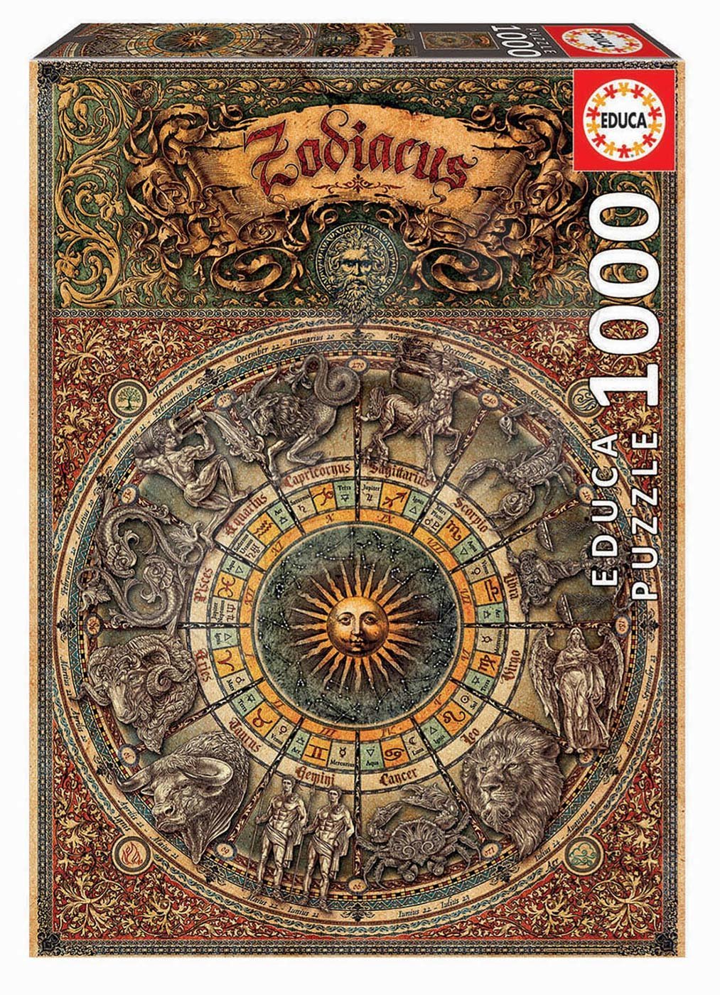 Educa puzzle Zodiac 1000 dielov a fix lepidlo 17996