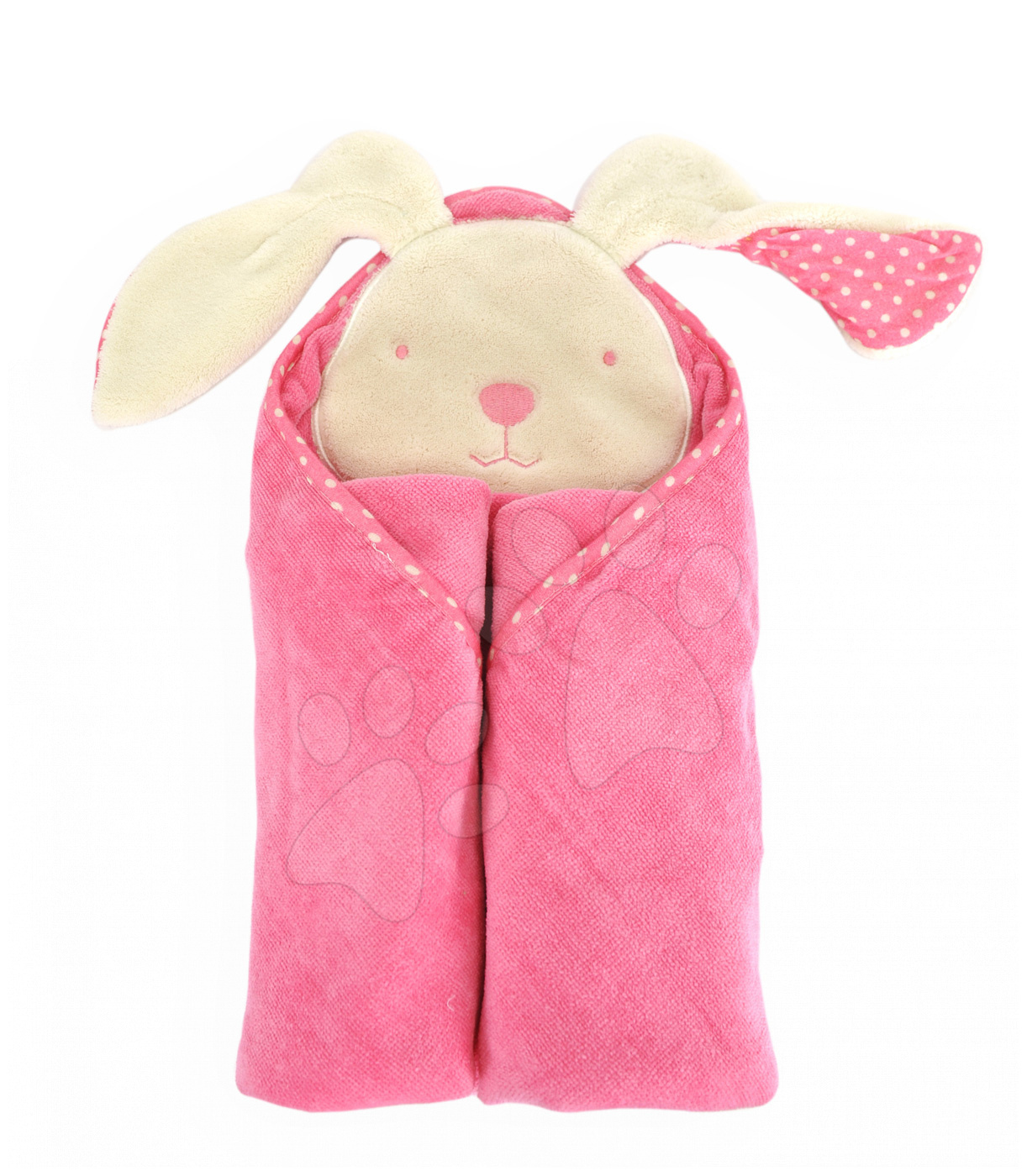 toTs-smarTrike detská osuška s kapucňou zajačik 180102 ružová