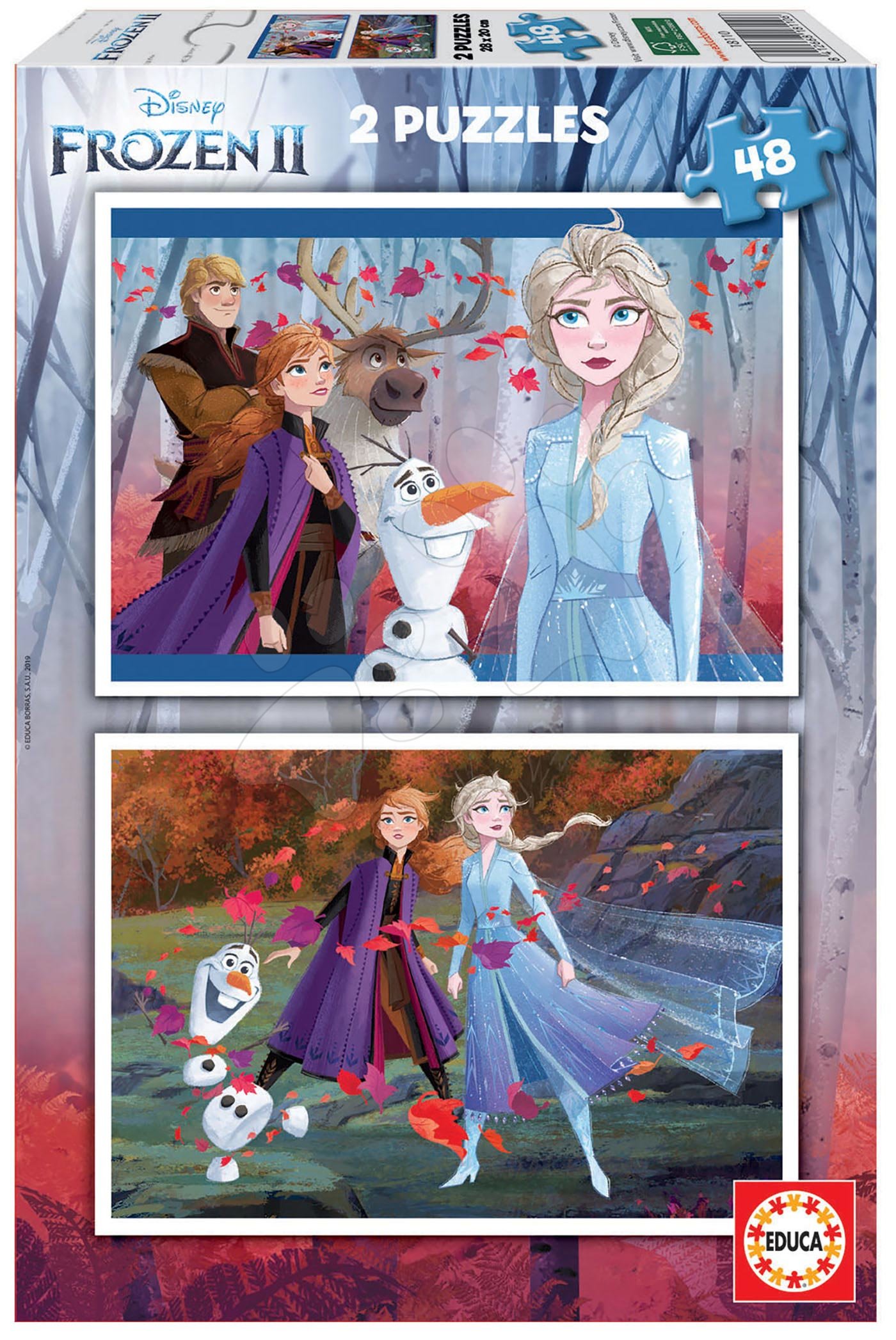 Puzzle Frozen 2 Disney Educa 2x48 dielov od 4 rokov