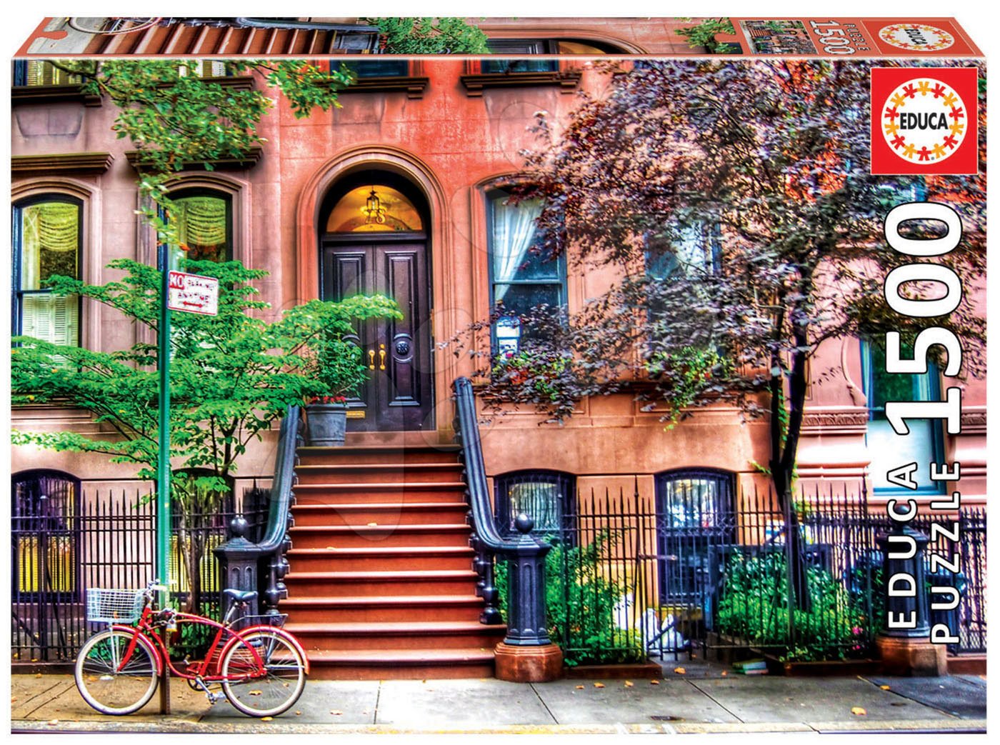 Puzzle Greenwich Village, New York Educa 1500 dílků a Fix lepidlo od 11 let