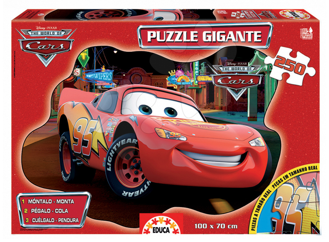 Detské puzzle Giant Autá Educa 250 dielov 13842 farebné