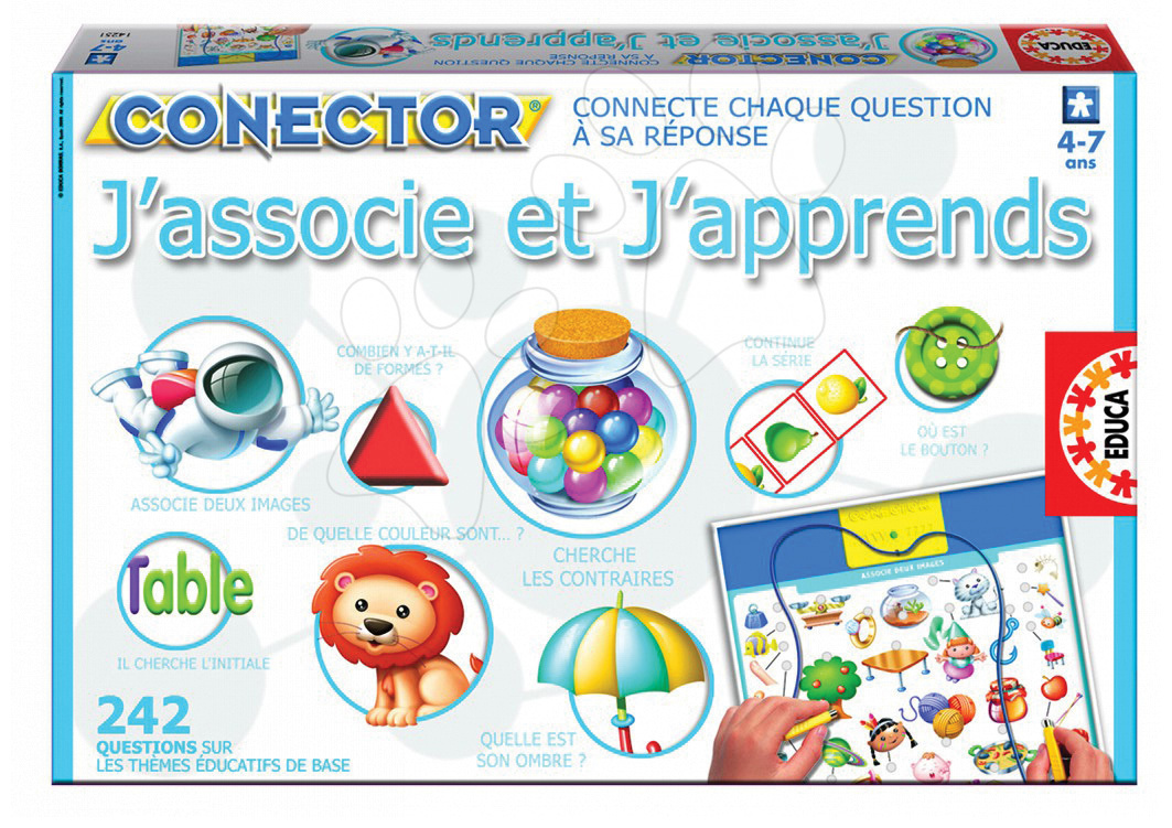 Educa naučná hra Conector J\'associe et J\'apprends ve francouzštině 14251