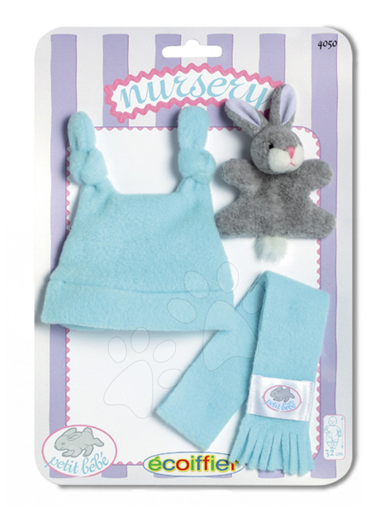 Écoiffier detské šatôčky Clip Strip Nursery pre bábiku 4050 modré/ružové