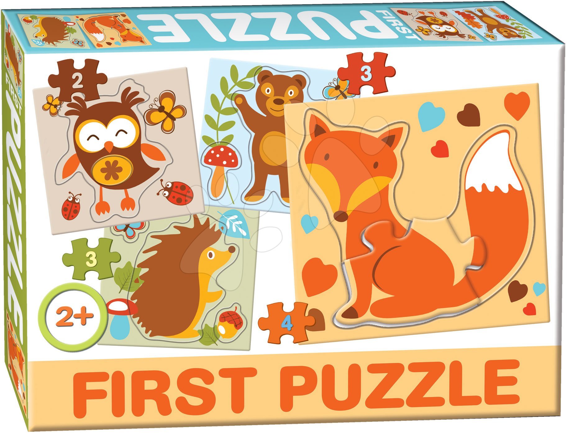 Dohány puzzle 4-obrázkové Baby First Lesní zvířátka 639-5