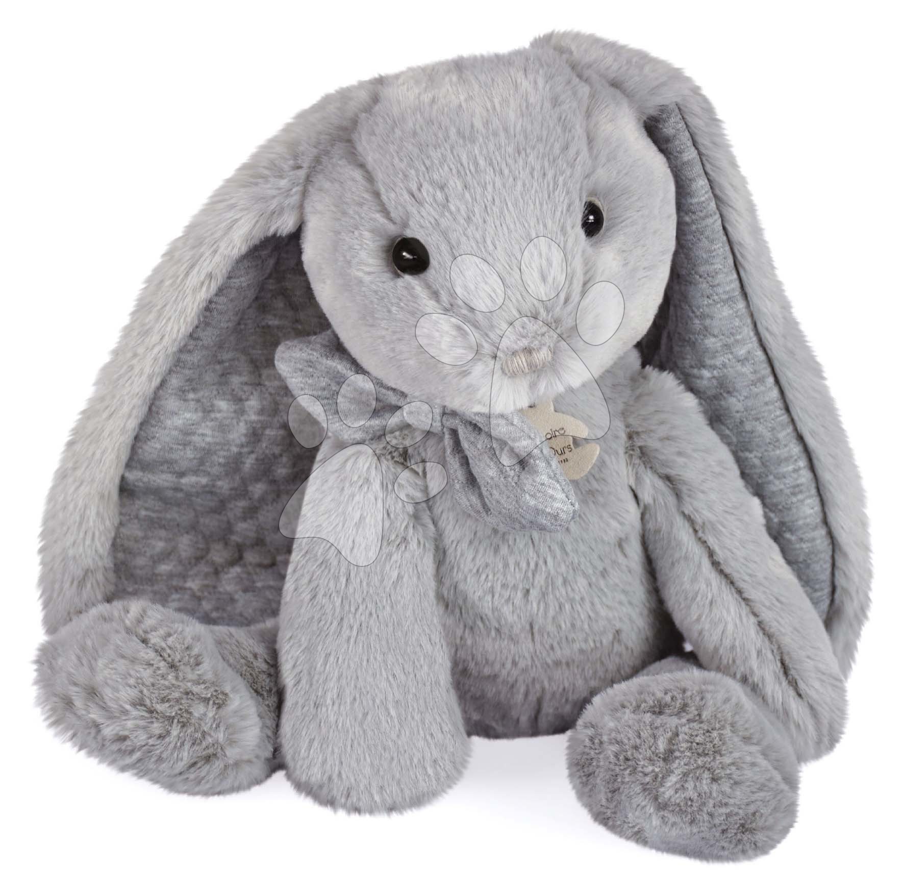 Plyšový zajačik Bunny Pearl Grey Les Preppy Chics Histoire d’ Ours sivý 40 cm v darčekovom balení od 0 mes
