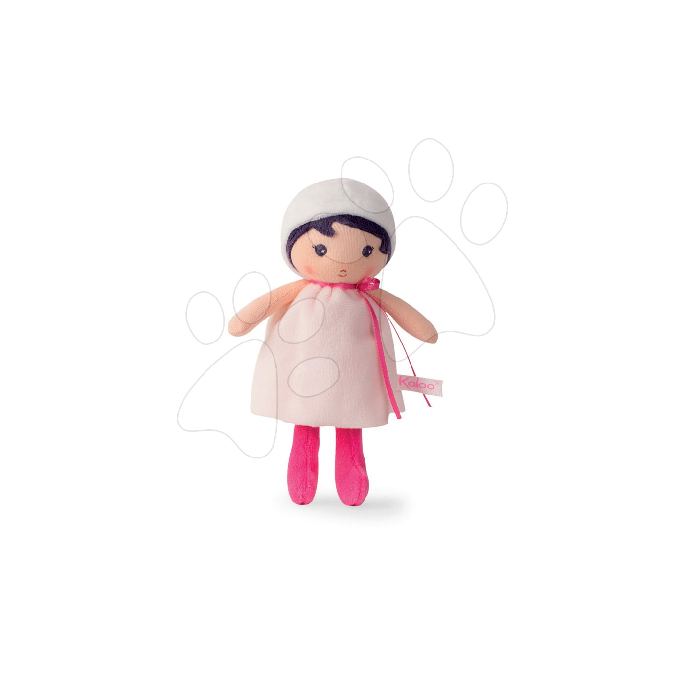 Kaloo bábika pre bábätká Perle K Tendresse 18 cm v bielych šatách z jemného textilu v darčekovom balení 962094
