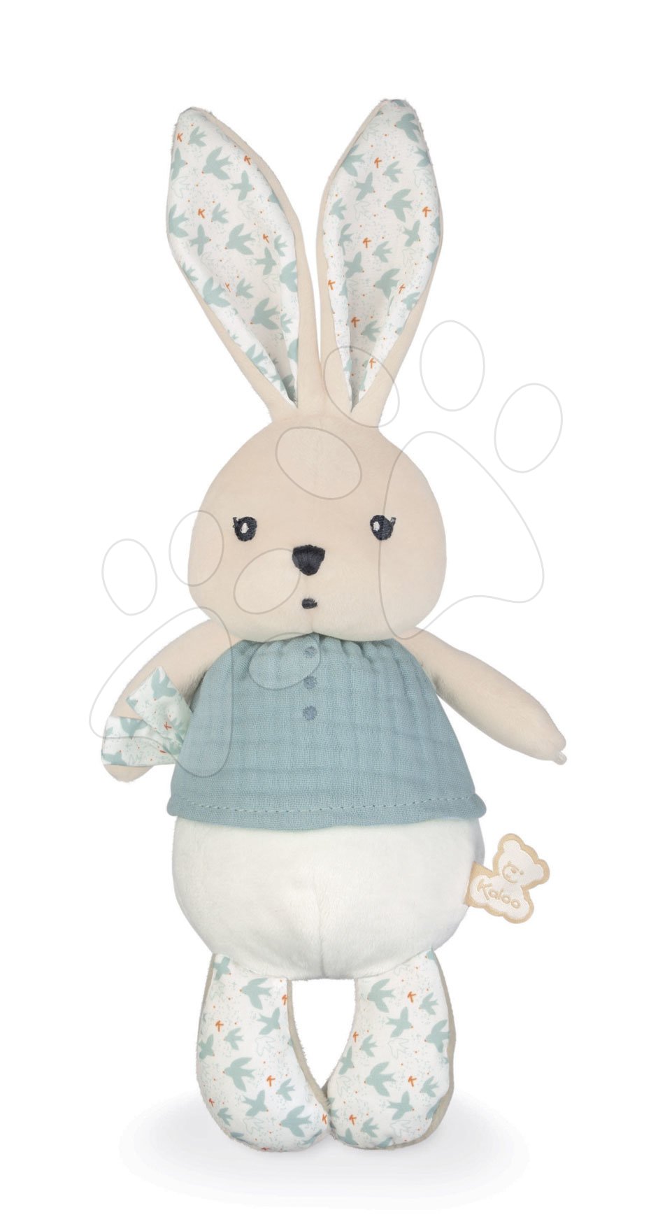 Handrová bábika zajačik Colombe Rabbit Doll Dove K\'doux Kaloo modrá 25 cm z jemného materiálu od 0 mes