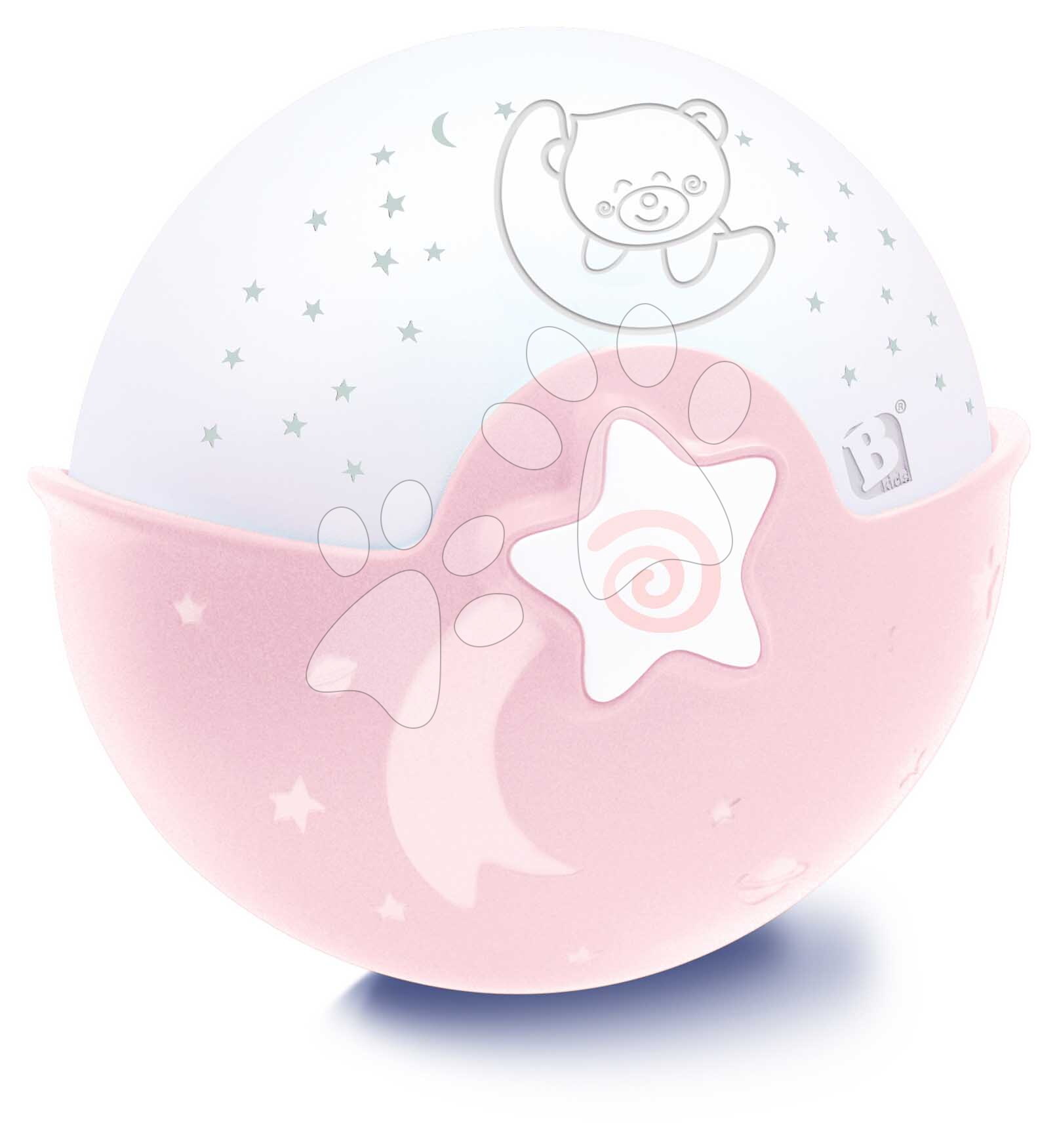 Nočná lampička Soothing Light & Projector Pink Infantino s hudbou a projektorom ružová od 0 mes