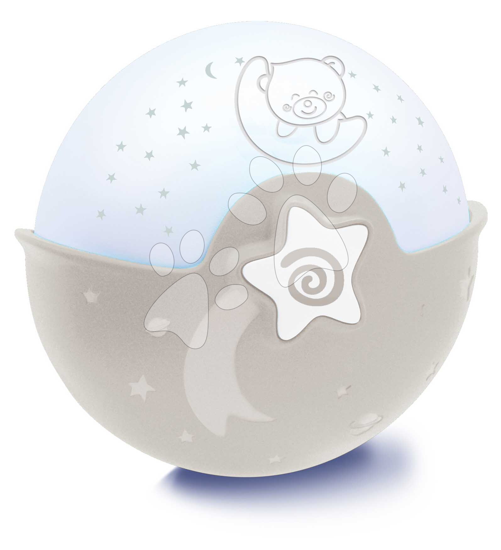 Nočná lampička Soothing Light & Projector Ecru Infantino s hudbou a projektorom hnedá od 0 mes