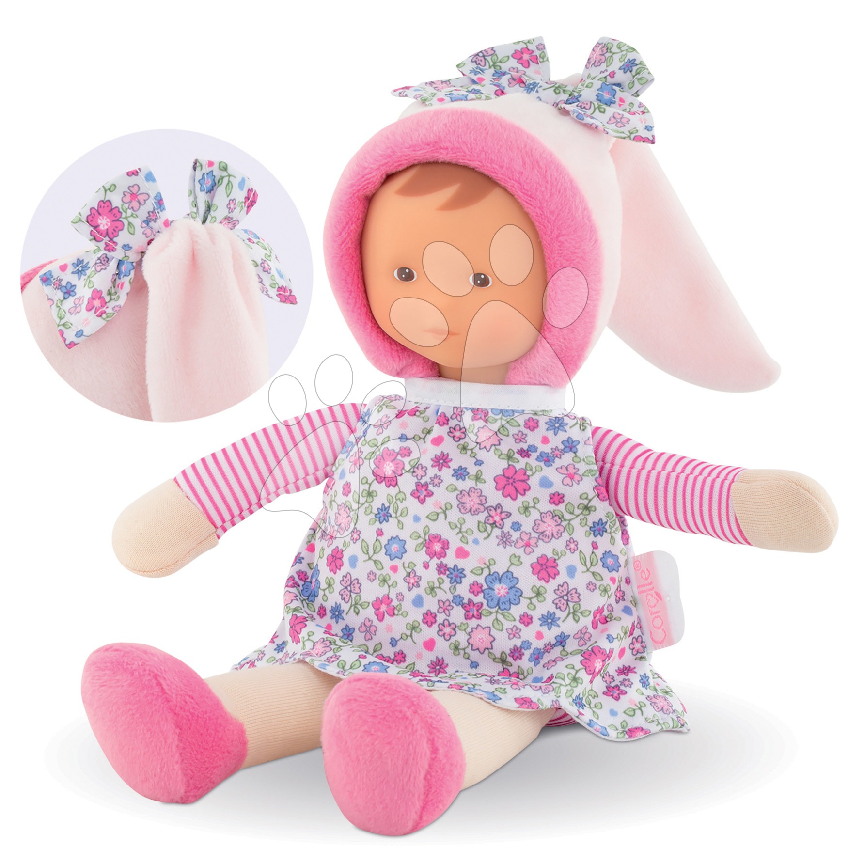 Panenka Miss Corolle\'s Flowers Corolle Mon Doudou s hnědýma očima 25 cm od 0 měsíců