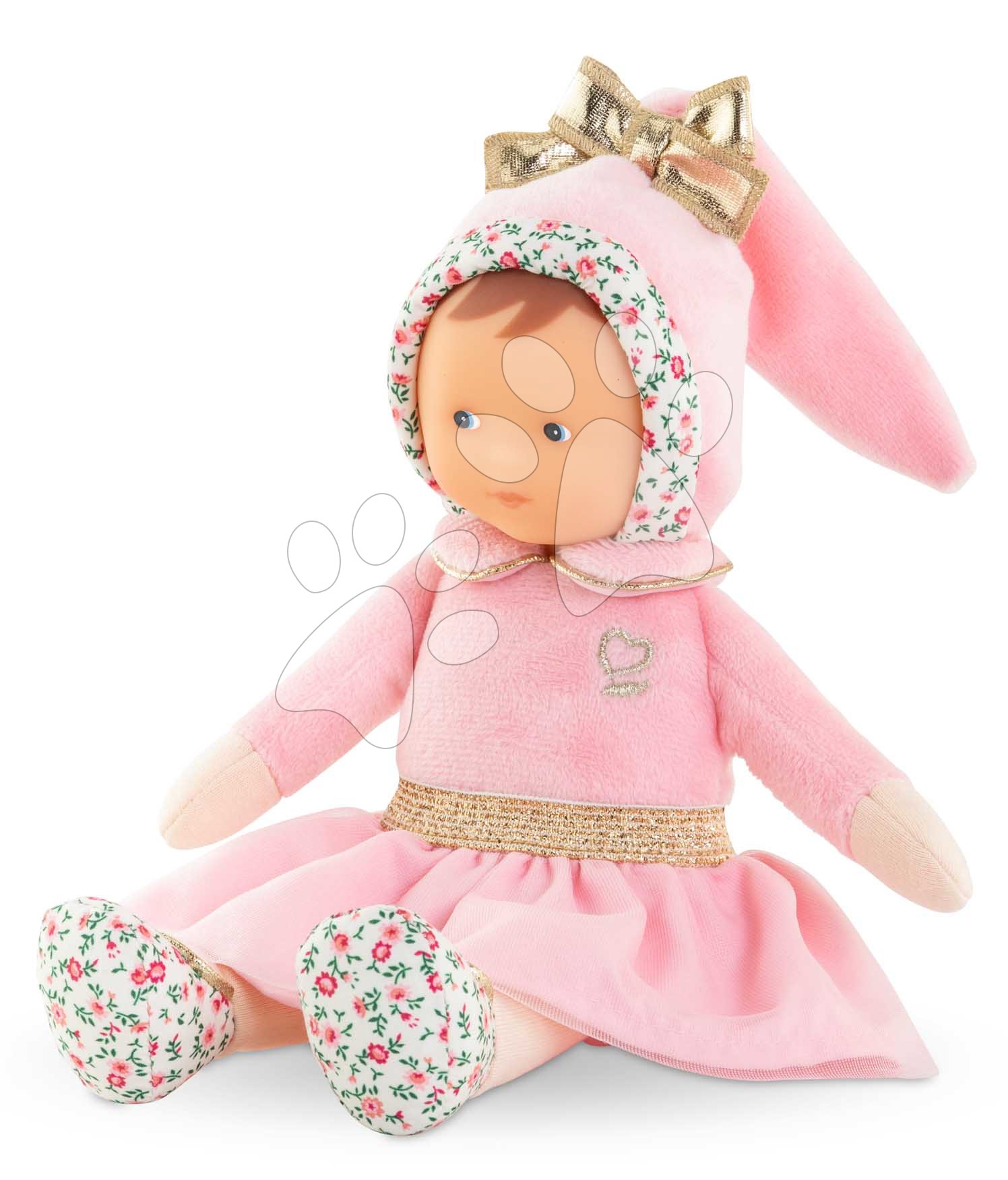 Játékbaba Miss Ballerina Pink Grenadine Mon Doudou Corolle kék szemekkel 25 cm 0 hó-tól