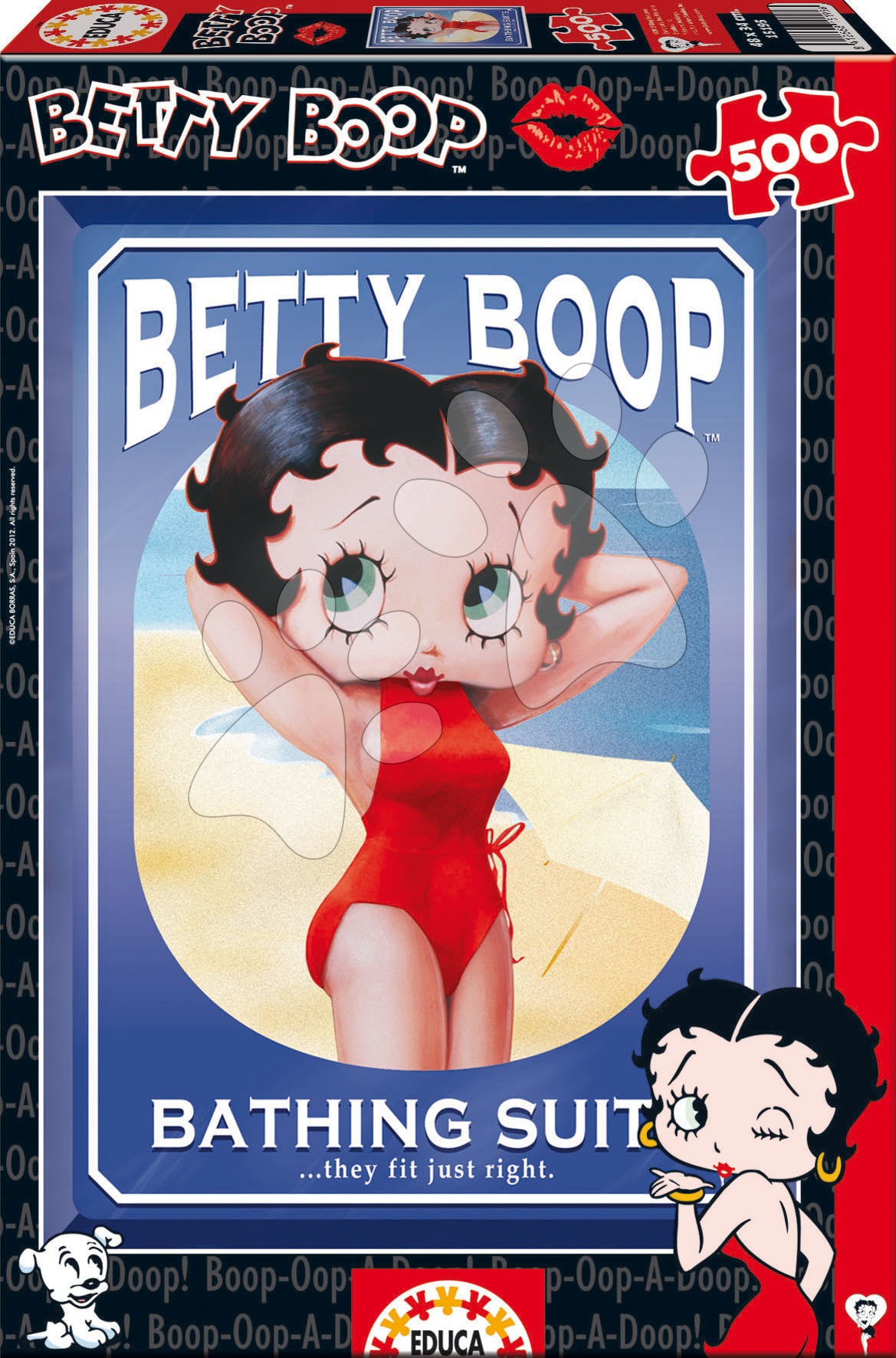 Puzzle 500 dielne - Puzzle Betty Boop Educa 500 dielov od 11 rokov
