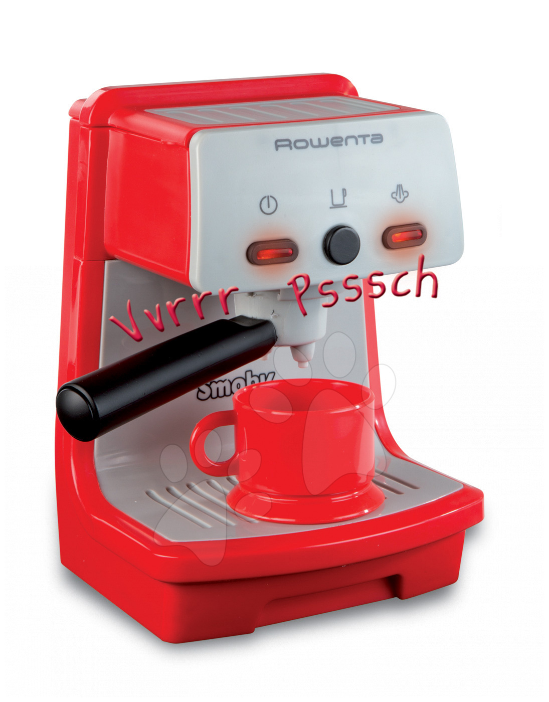 Smoby dětský kávovar Rowenta Espresso 24802 červený