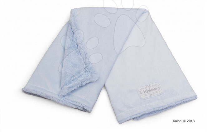 Detské deky - Deka pre najmenších Perle-Buggy Blanket Kaloo micro-velour modrá od 0 mesiacov