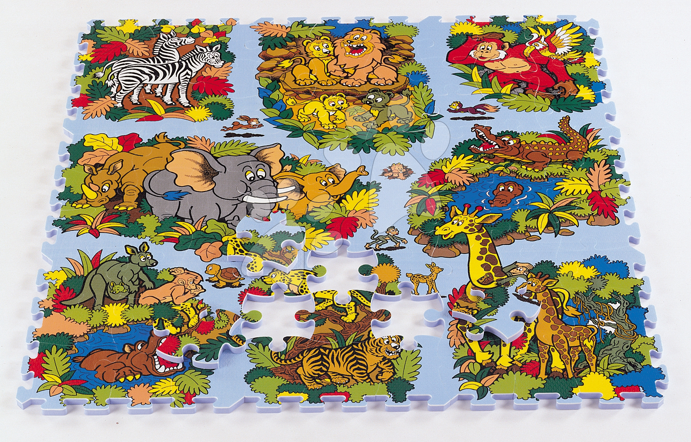 Lee pěnové puzzle pro děti Animal Land Svět zvířat TM007 barevné