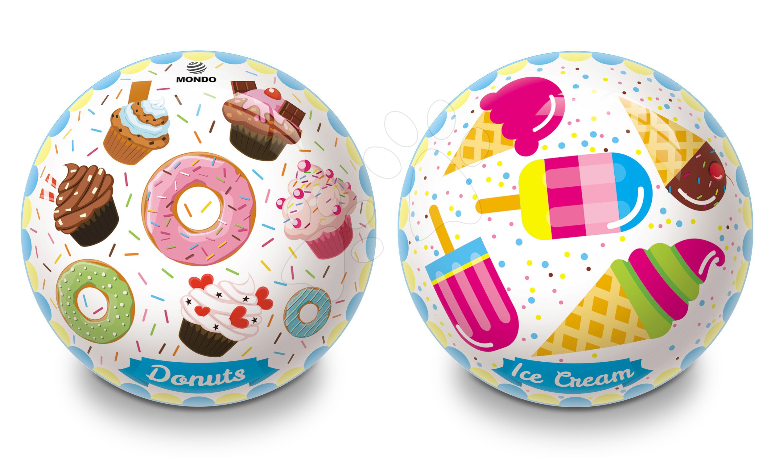 Mondo gumi meselabda Donuts és Ice Cream 23 cm átmérővel 6640