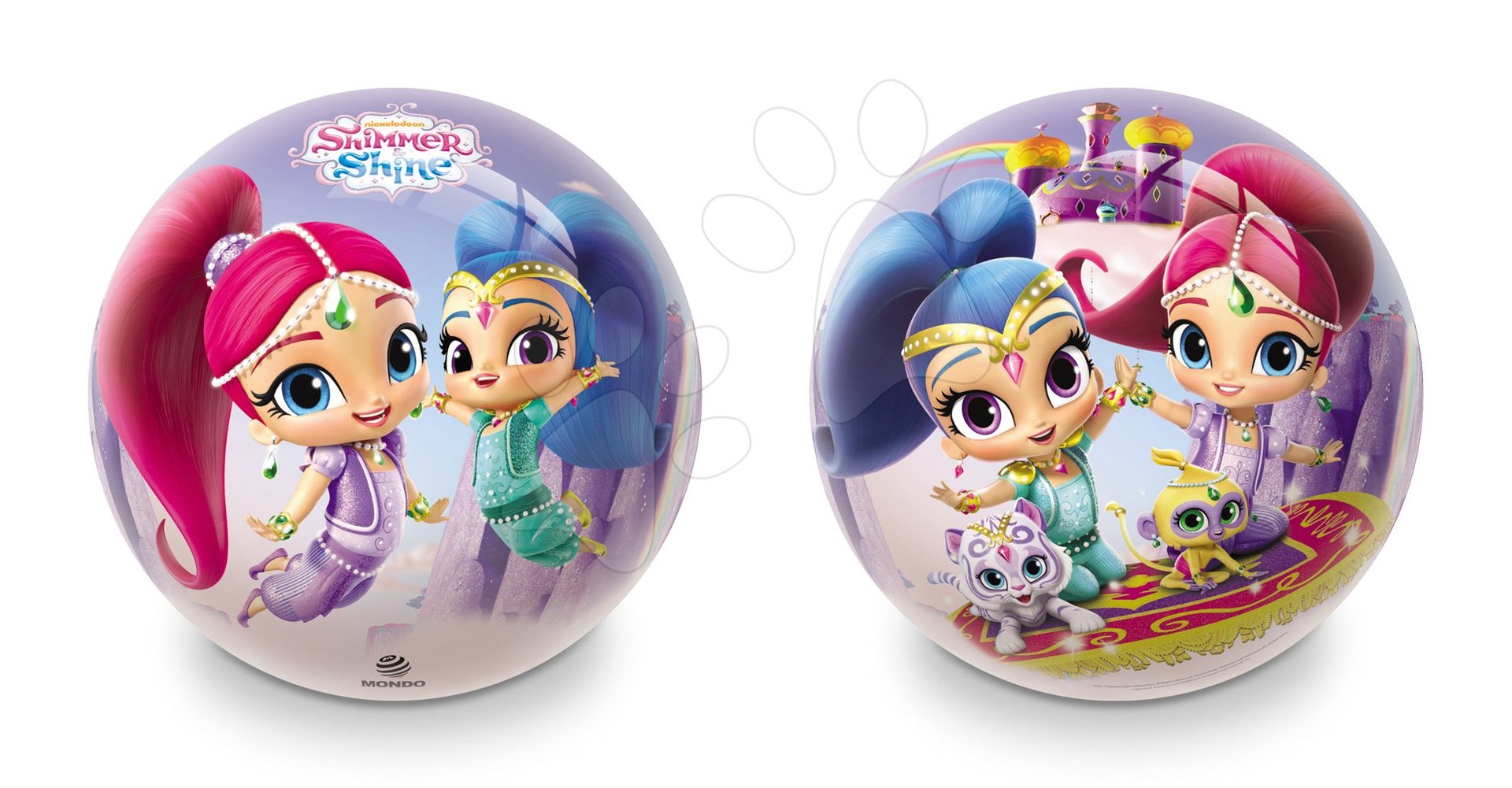 Mondo gumový pohádkový míč Shimmer&Shine 6756