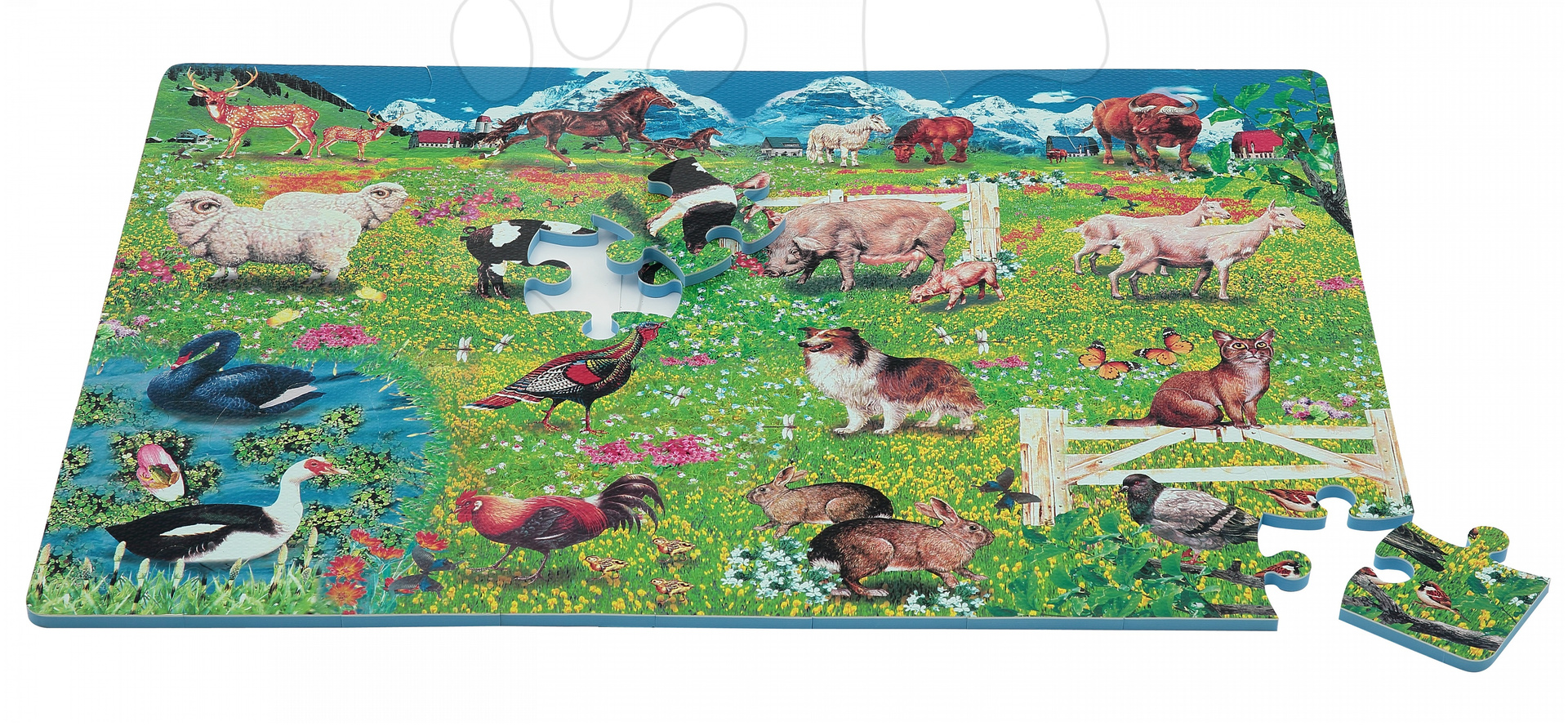 Penové puzzle - Penové puzzle Farm Animals domáce zvieratká Lee 54 dielov