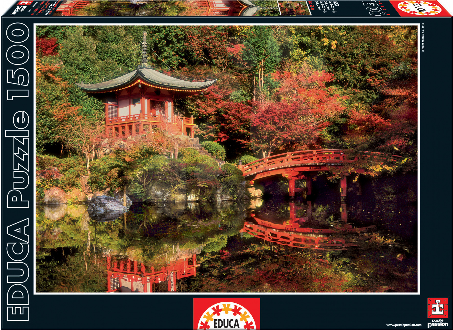 Puzzle 1500 dielne - Puzzle Daigo-Ji Temple Kyoto Educa 1500 dielov
