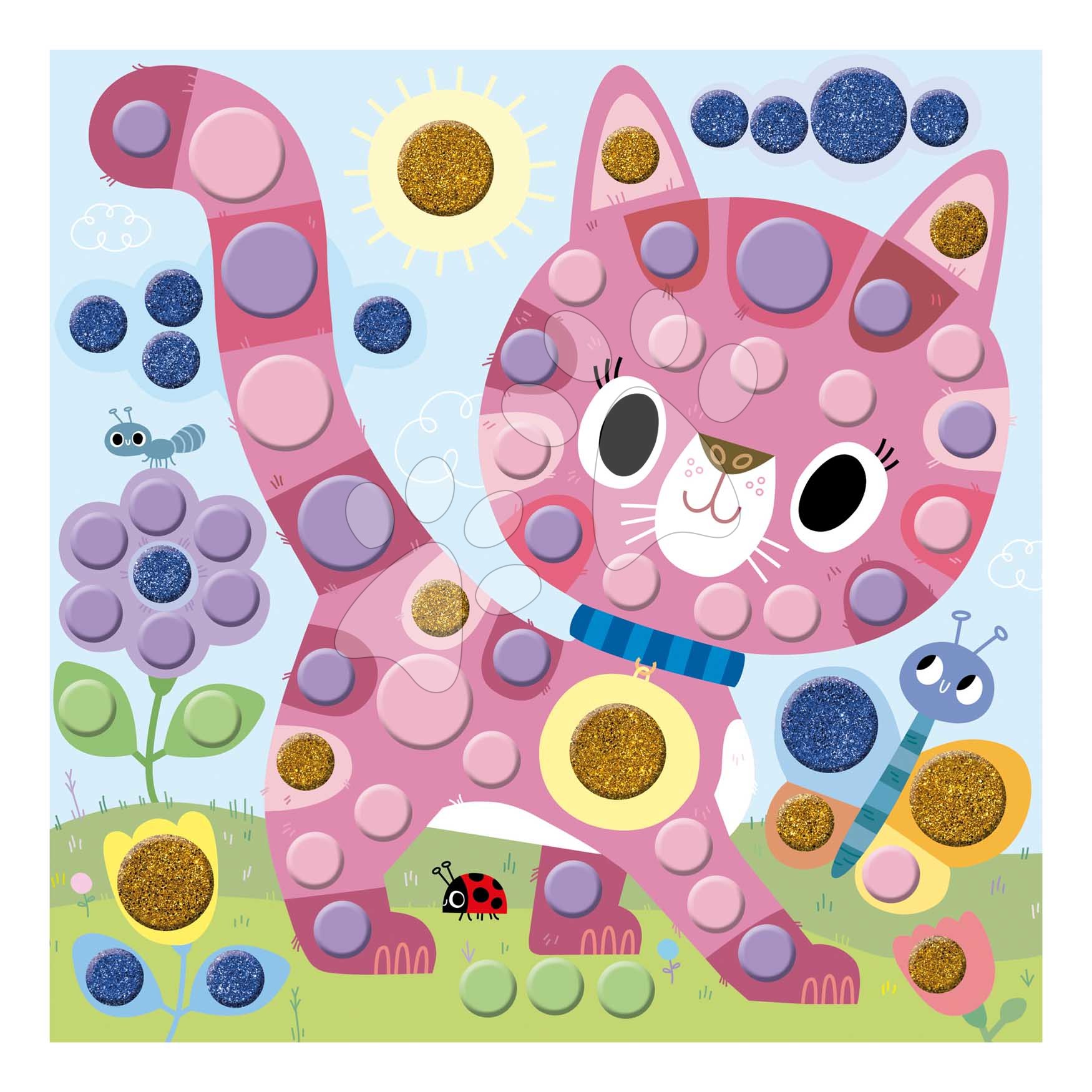 Maxi kreatívna sada okrúhle nálepky My Arts&Crafts Round Stickers Atelier Janod 9-dielna od 4 rokov J07742