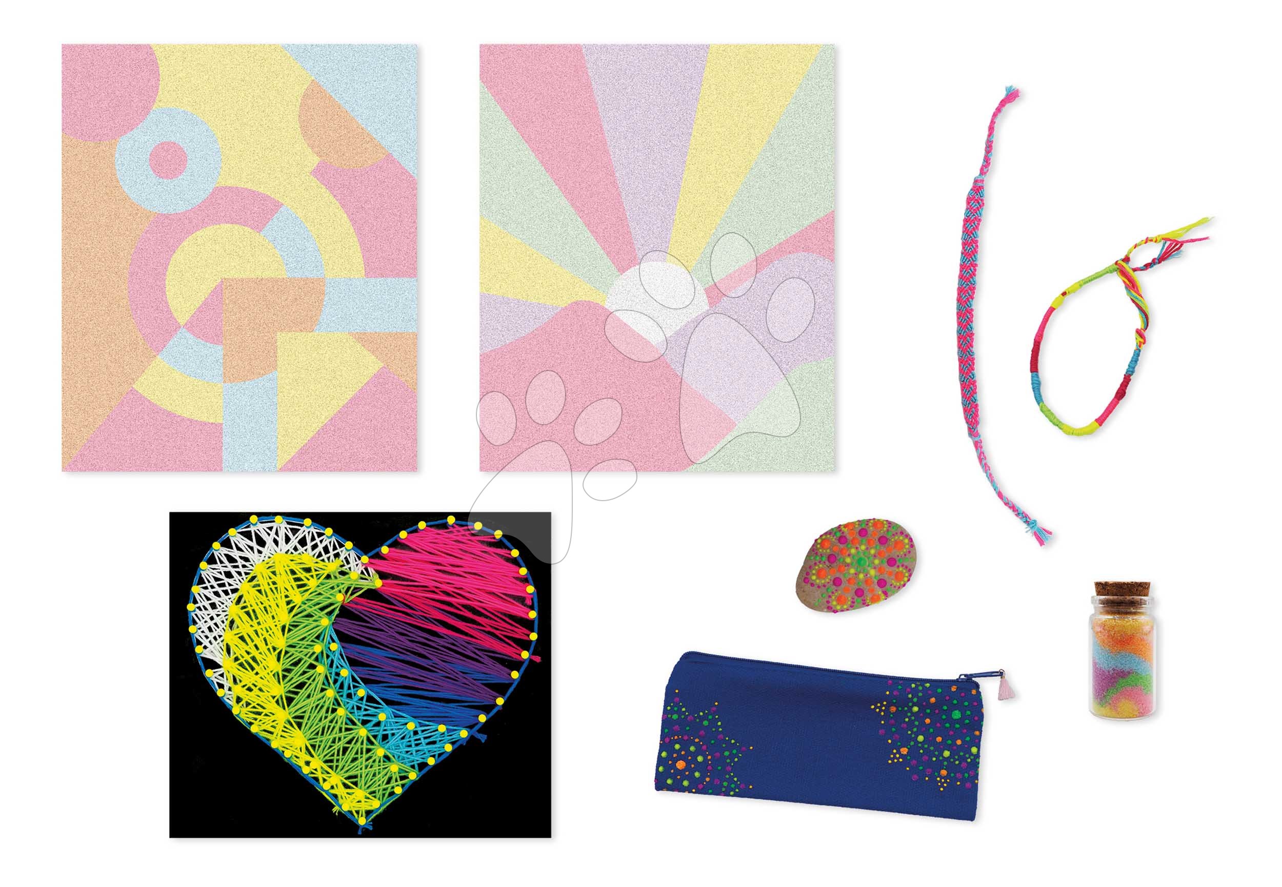 Maxi kreatívna sada Farebný svet Multi-activities Color Addict Atelier Janod XXL sada 104-dielna od 8 rokov J07754