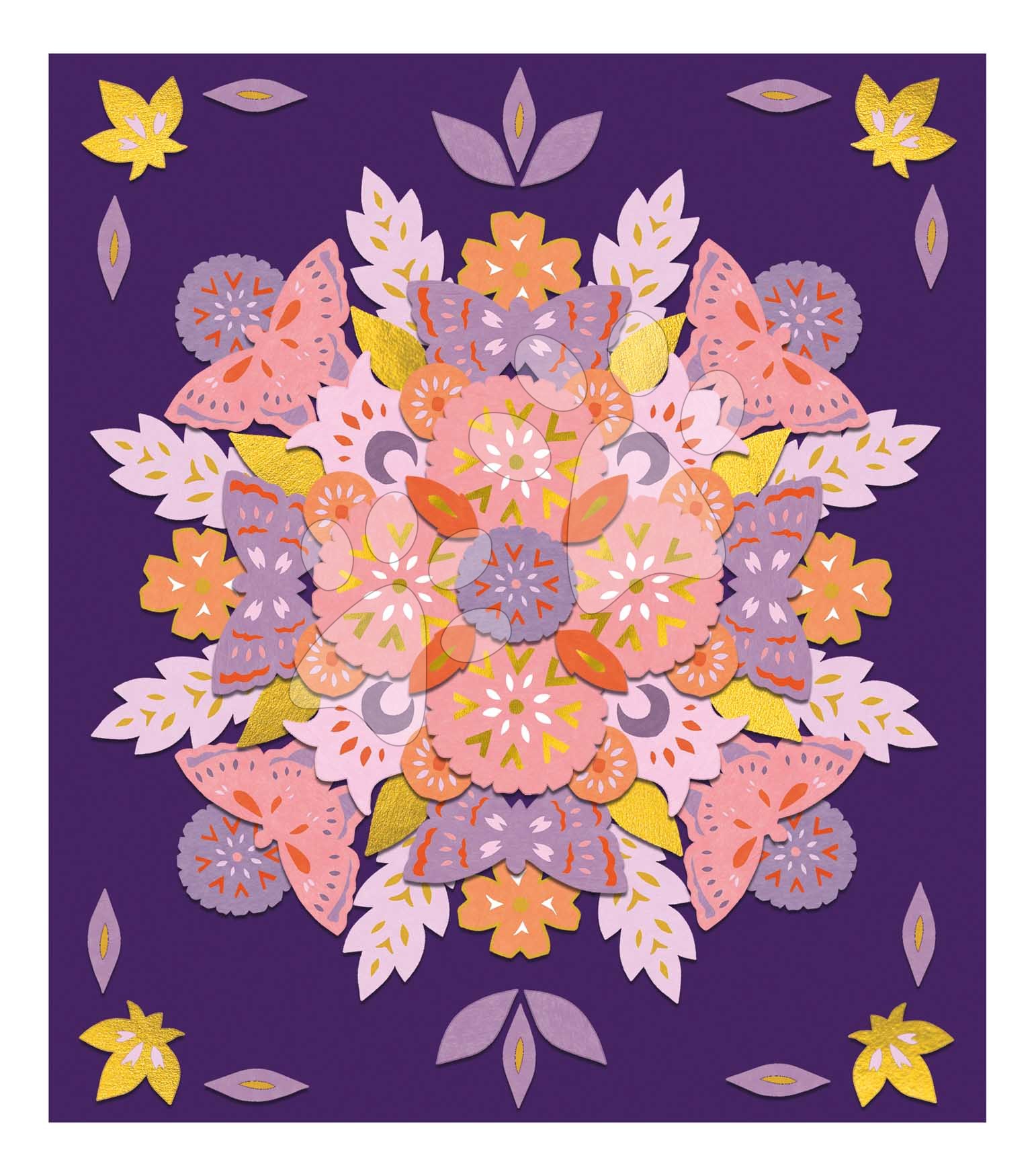 Mini kreatívna sada Mandala Jesenná príroda Nature Mandalas Atelier Janod na vytvorenie 3 obrazov od 7 rokov J07755