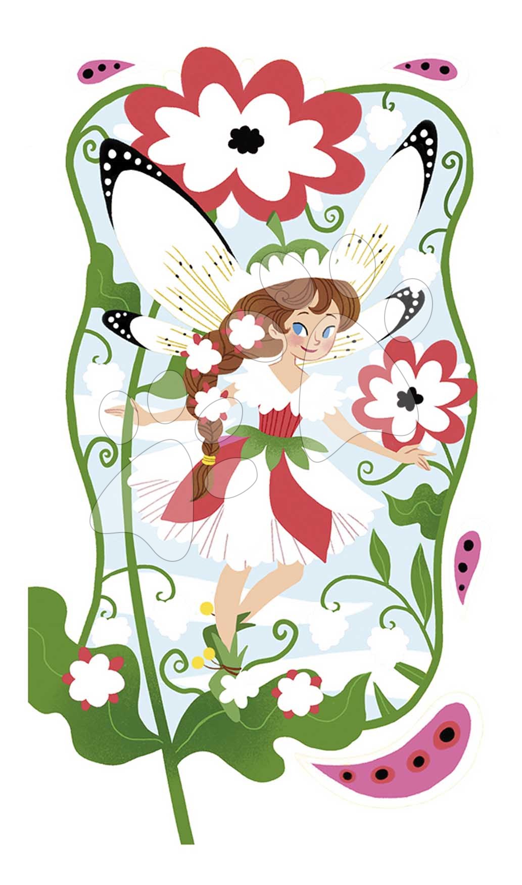 Midi kreatívna sada farebný piesok Víly Glitter Fairies Atelier Janod 6-dielna od 4 rokov J07806