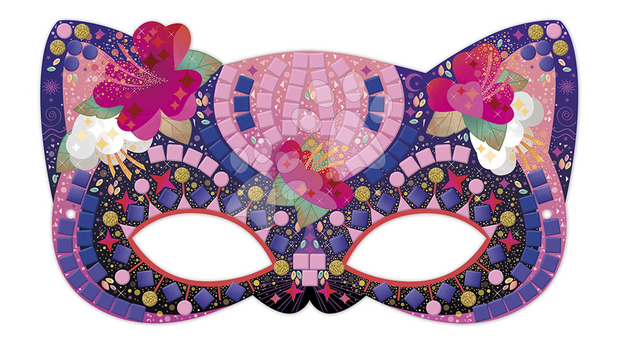 Mini kreatívna sada Mozaika Masky Mosaics Masks Atelier Janod 6 masiek od 7 rokov J07956