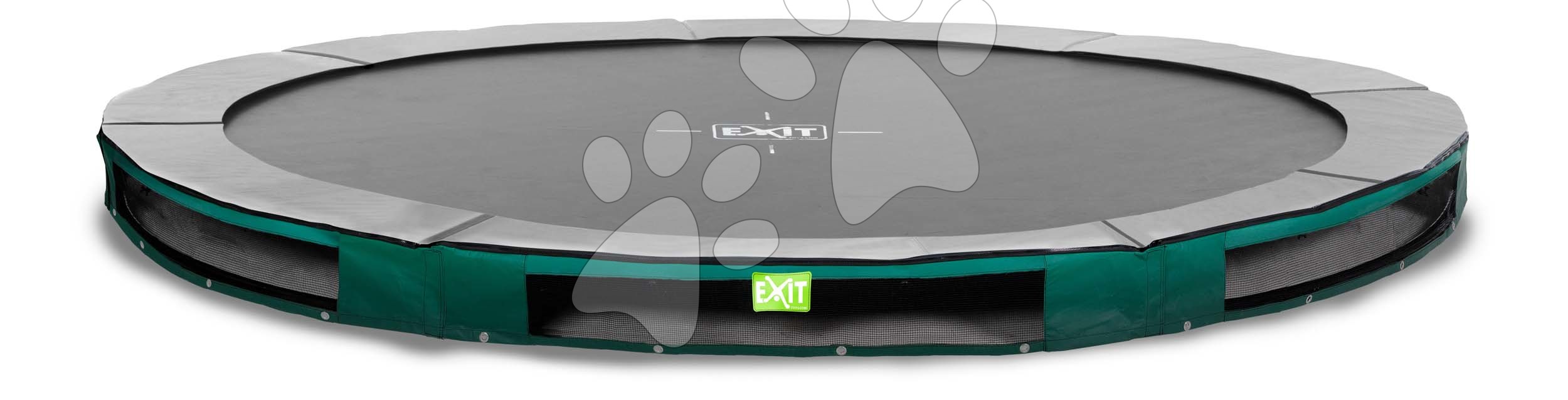 E-shop Trampolína Elegant Premium Ground Sports Green Exit Toys prízemná okrúhla 366 cm priemer zelená