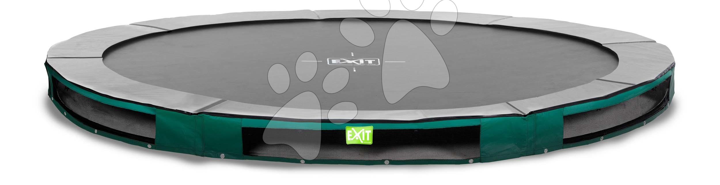 Trampolína Elegant Premium Ground Sports Green Exit Toys prízemná okrúhla 427 cm priemer zelená