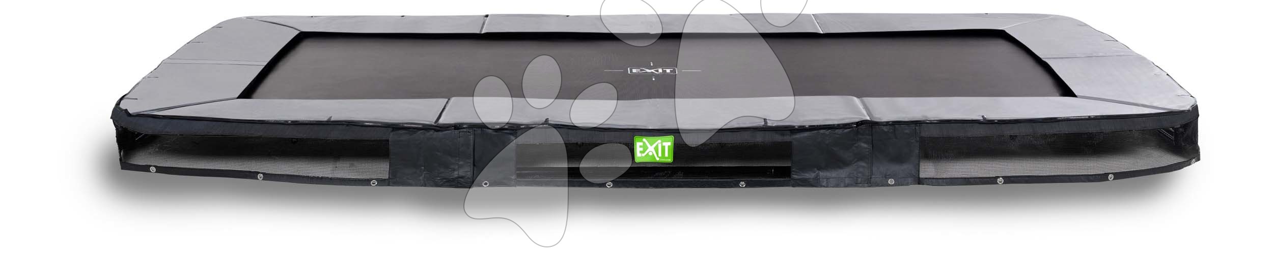 E-shop Trampolína Elegant Premium Ground Sports Black Exit Toys prízemná 214*366 cm čierna