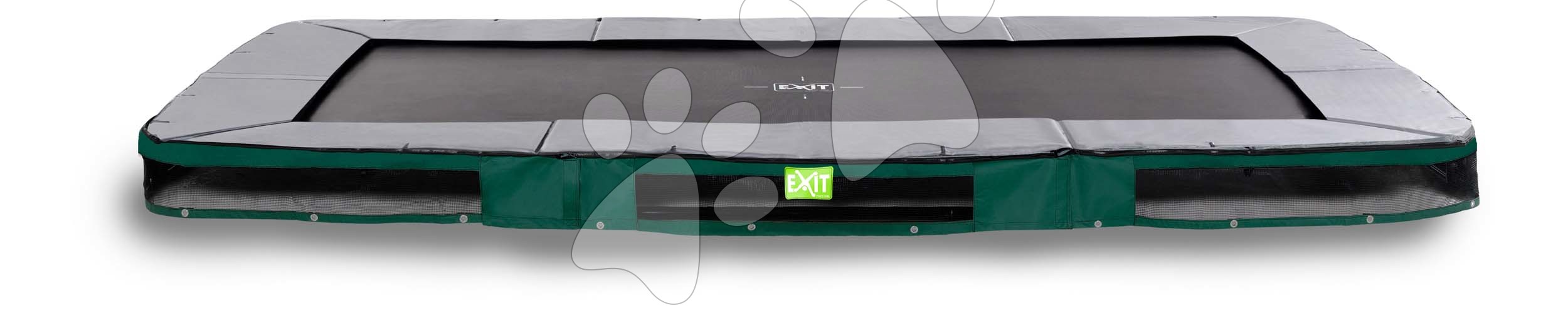 E-shop Trampolína Elegant Premium Ground Sports Green Exit Toys prízemná 214*366 cm zelená