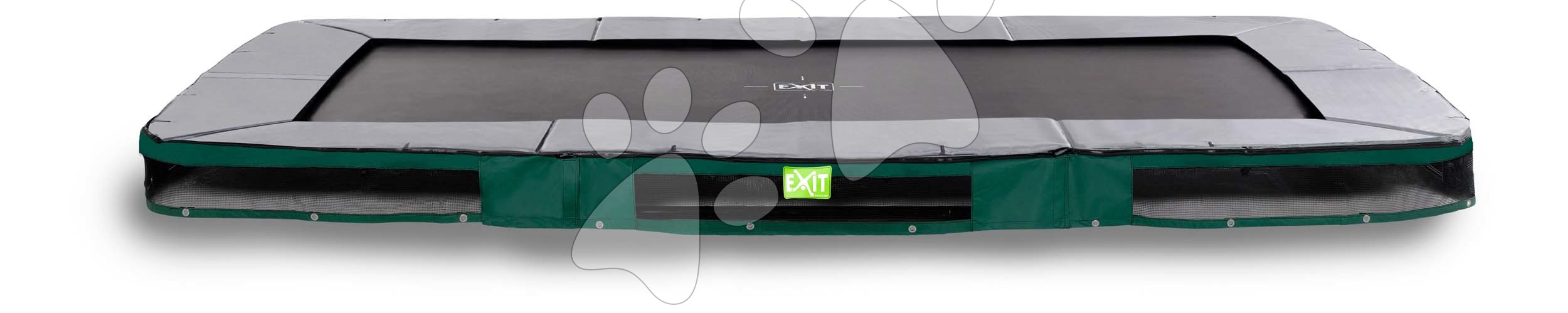 E-shop Trampolína Elegant Premium Ground Sports Exit Toys prízemná 244*427 cm zelená