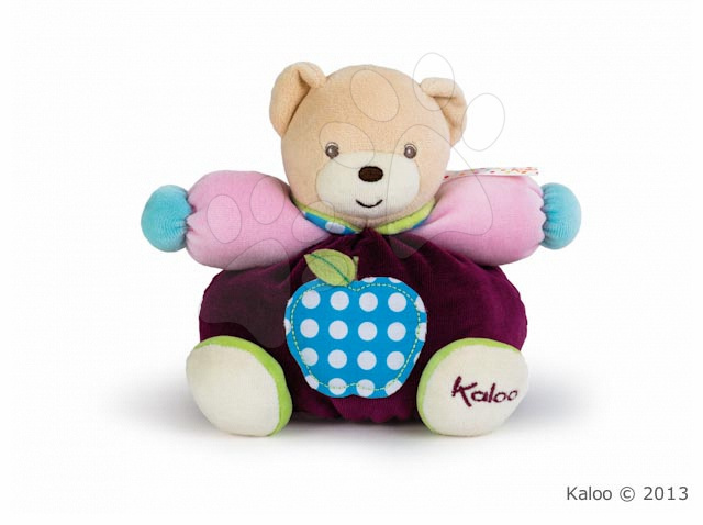 Plyšové medvede - Plyšový medvedík Colors-Chubby Bear Apple Kaloo 18 cm v darčekovom balení pre najmenších