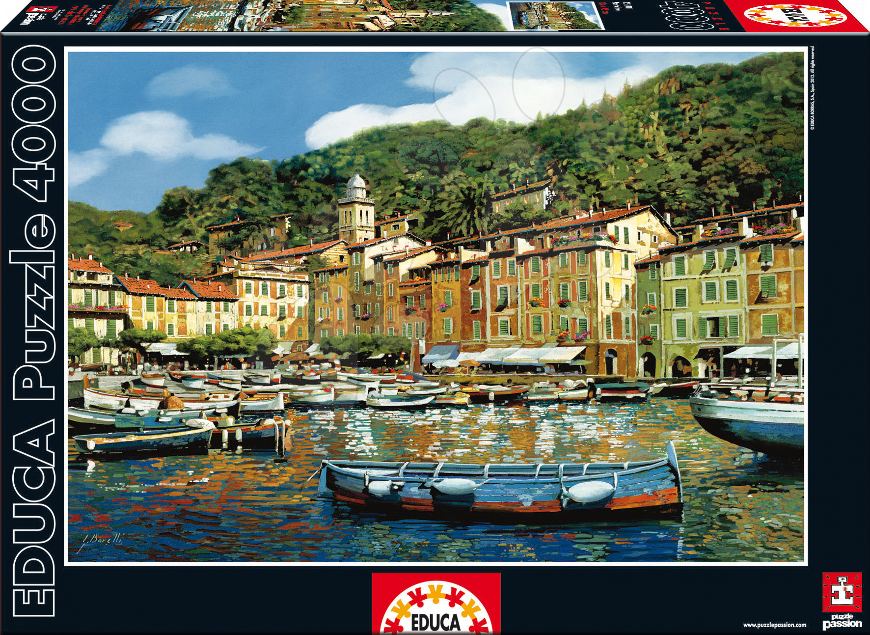 Puzzle 4000 - 8000 dielne - Puzzle Portofino Educa 4000 dielov od 15 rokov