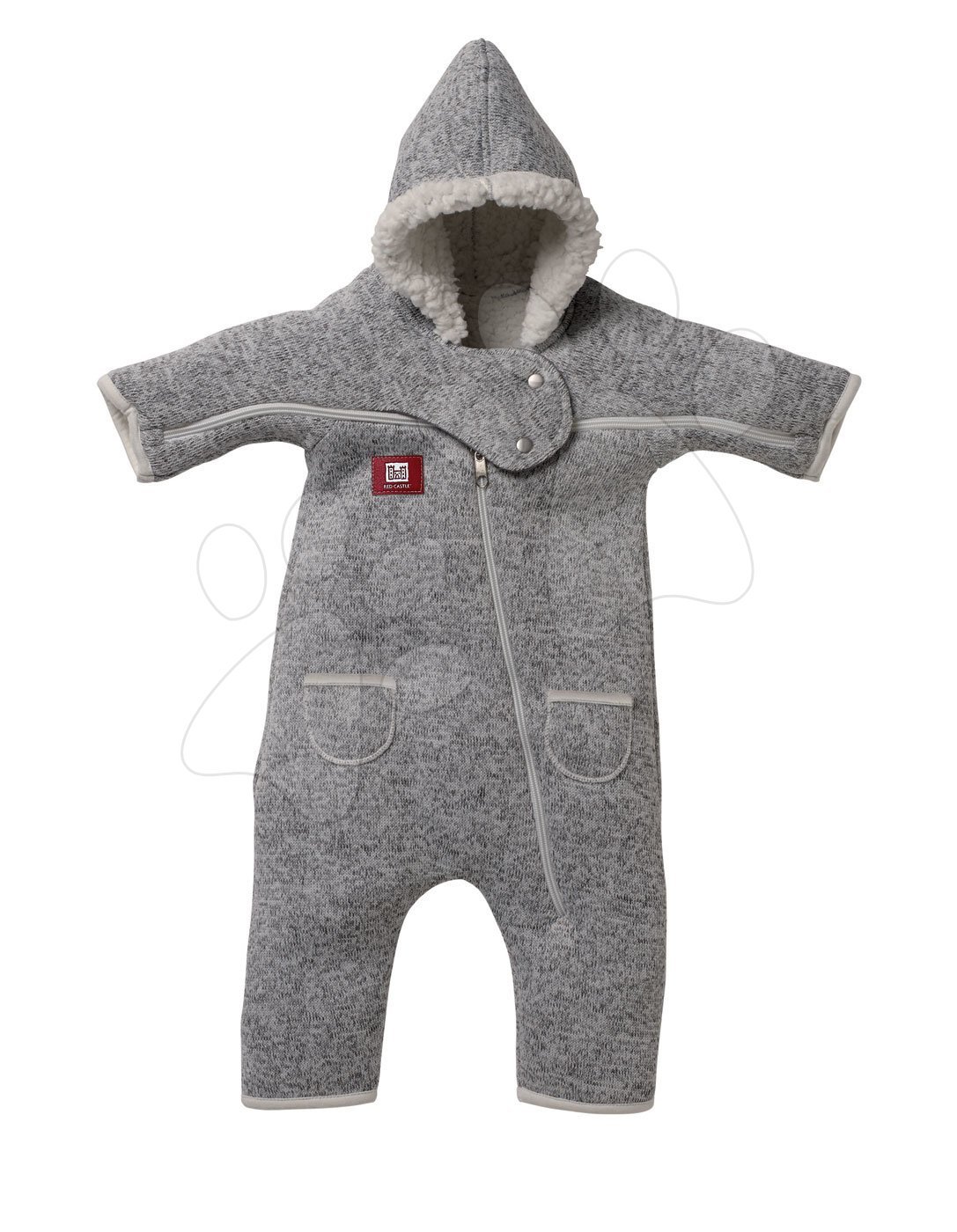 Red Castle kojenecká kombinéza dvouvrstvá Snug Combi T-zip 082708 šedá