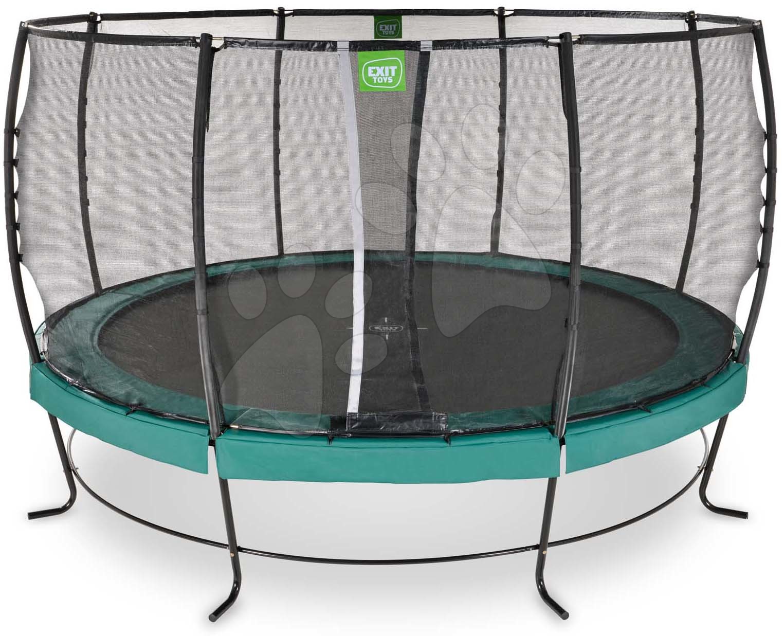 Trampolína s ochrannou sítí Lotus Premium Exit Toys průměr 253 cm zelená