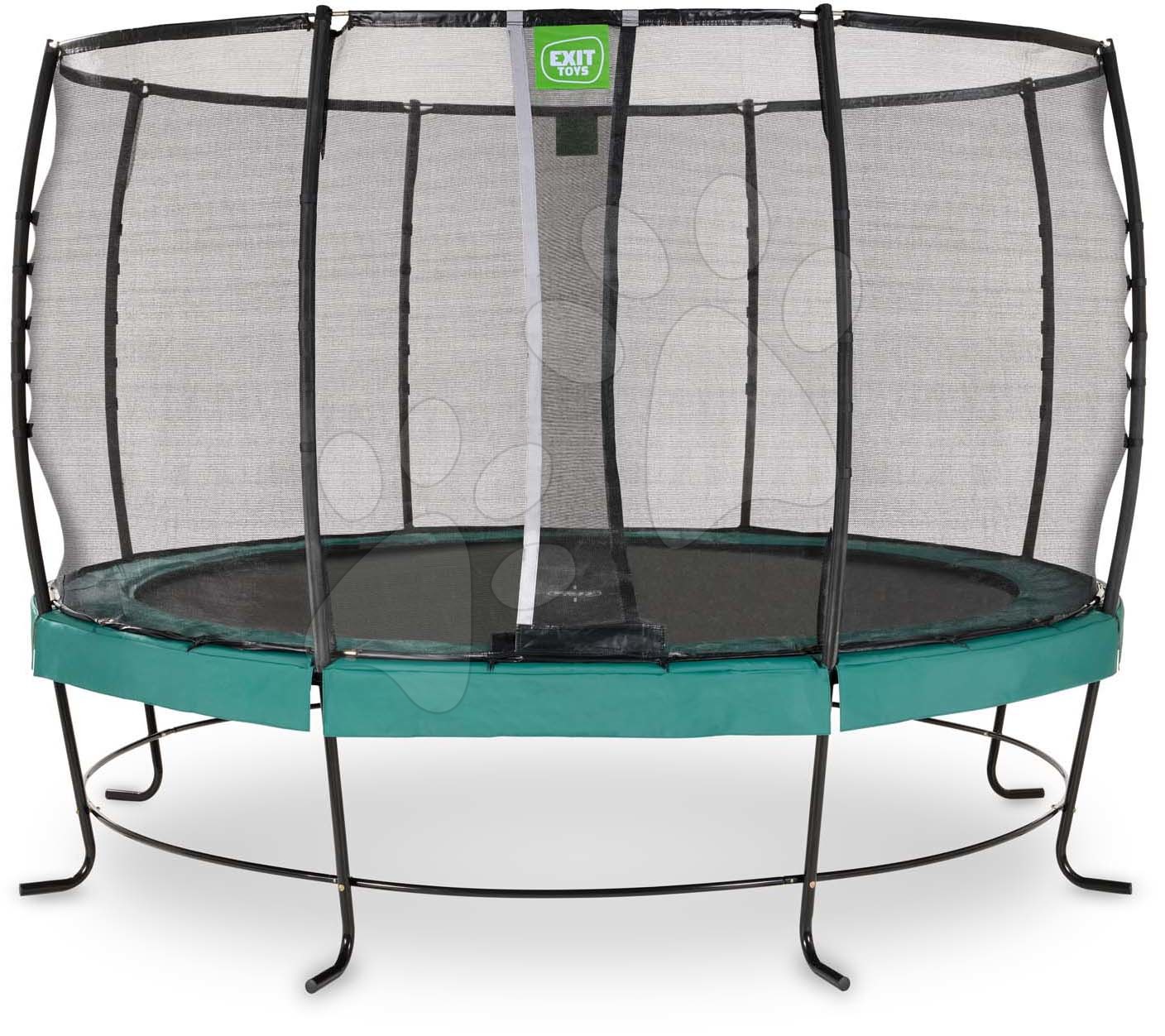 Trampolína s ochrannou sítí Lotus Premium Exit Toys průměr 366 cm zelená