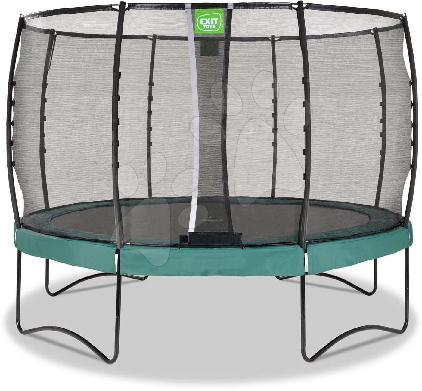 Trampolína s ochrannou sítí Allure Premium Exit Toys průměr 366 cm zelená