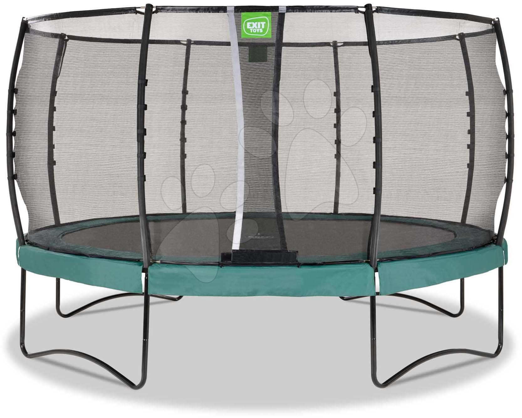 Trampolína s ochrannou sítí Allure Premium  Exit Toys průměr 427 cm zelená