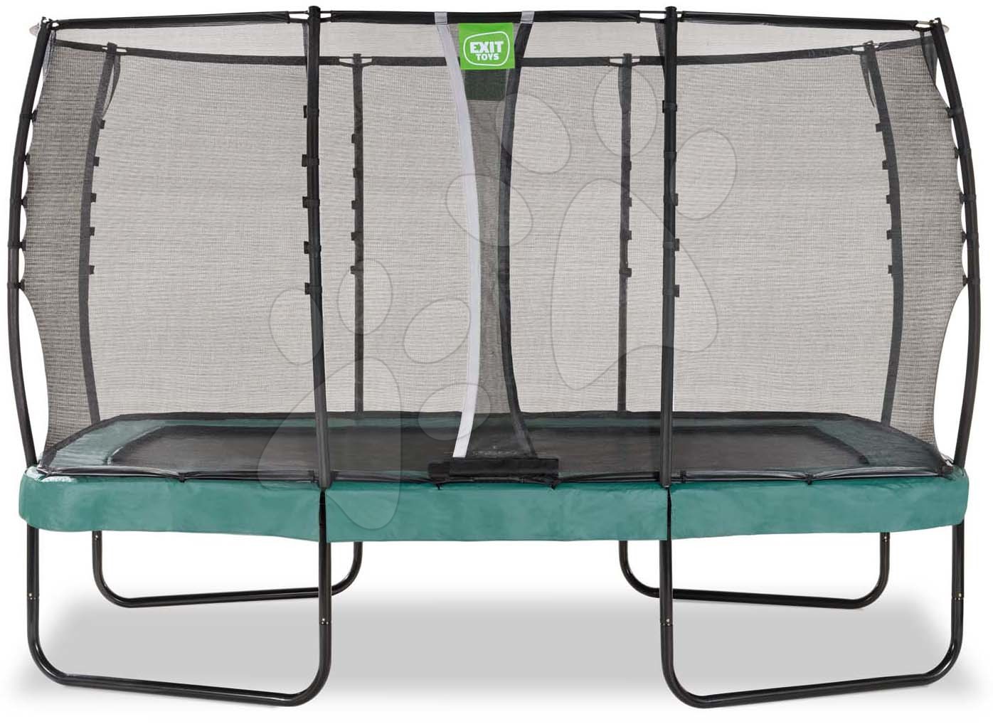 Trampolína s ochrannou sítí Allure Premium  Exit Toys zelená 214*366 cm