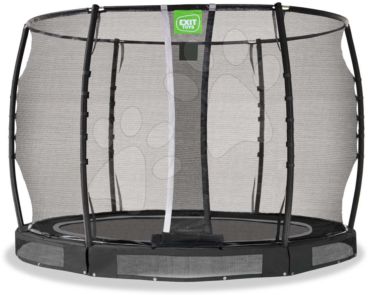 Trampolína s ochrannou sítí Allure Premium ground Exit Toys přízemní průměr 305 cm černá