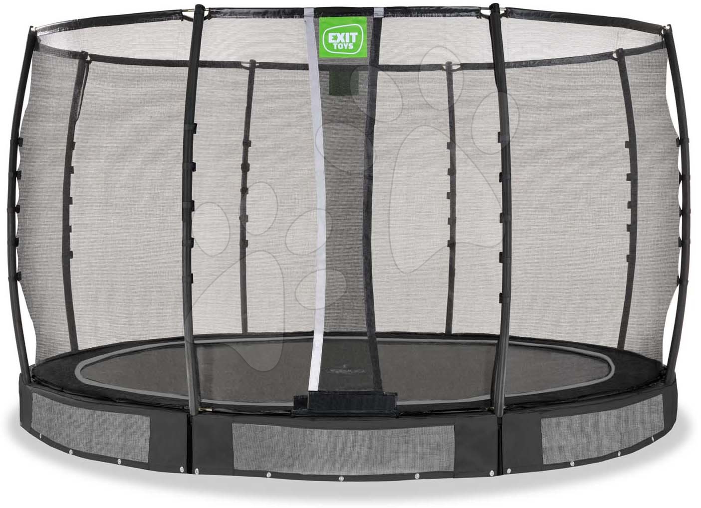 Trampolína s ochrannou sieťou Allure Premium ground Exit Toys prízemná priemer 366 cm čierna