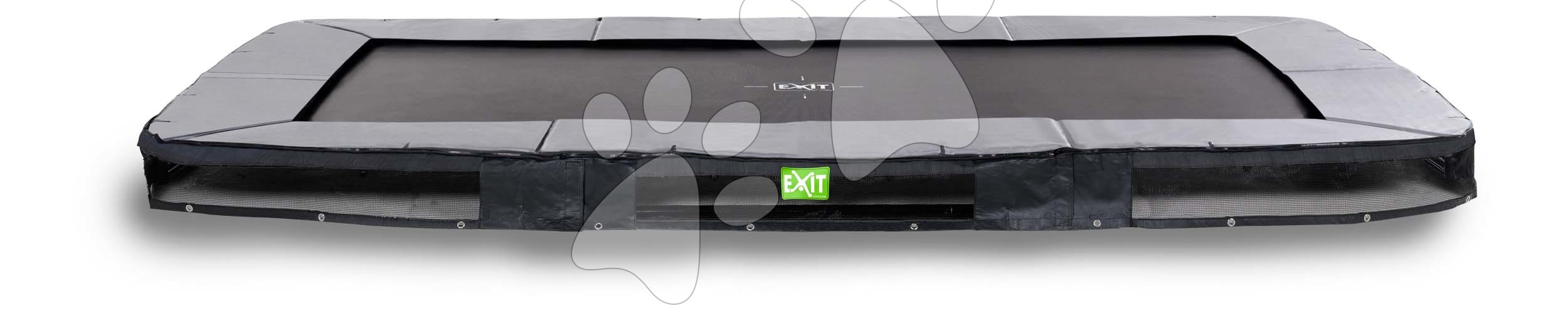 E-shop Trampolína Elegant Ground Sports Black Exit Toys prízemná 244*427 cm čierna