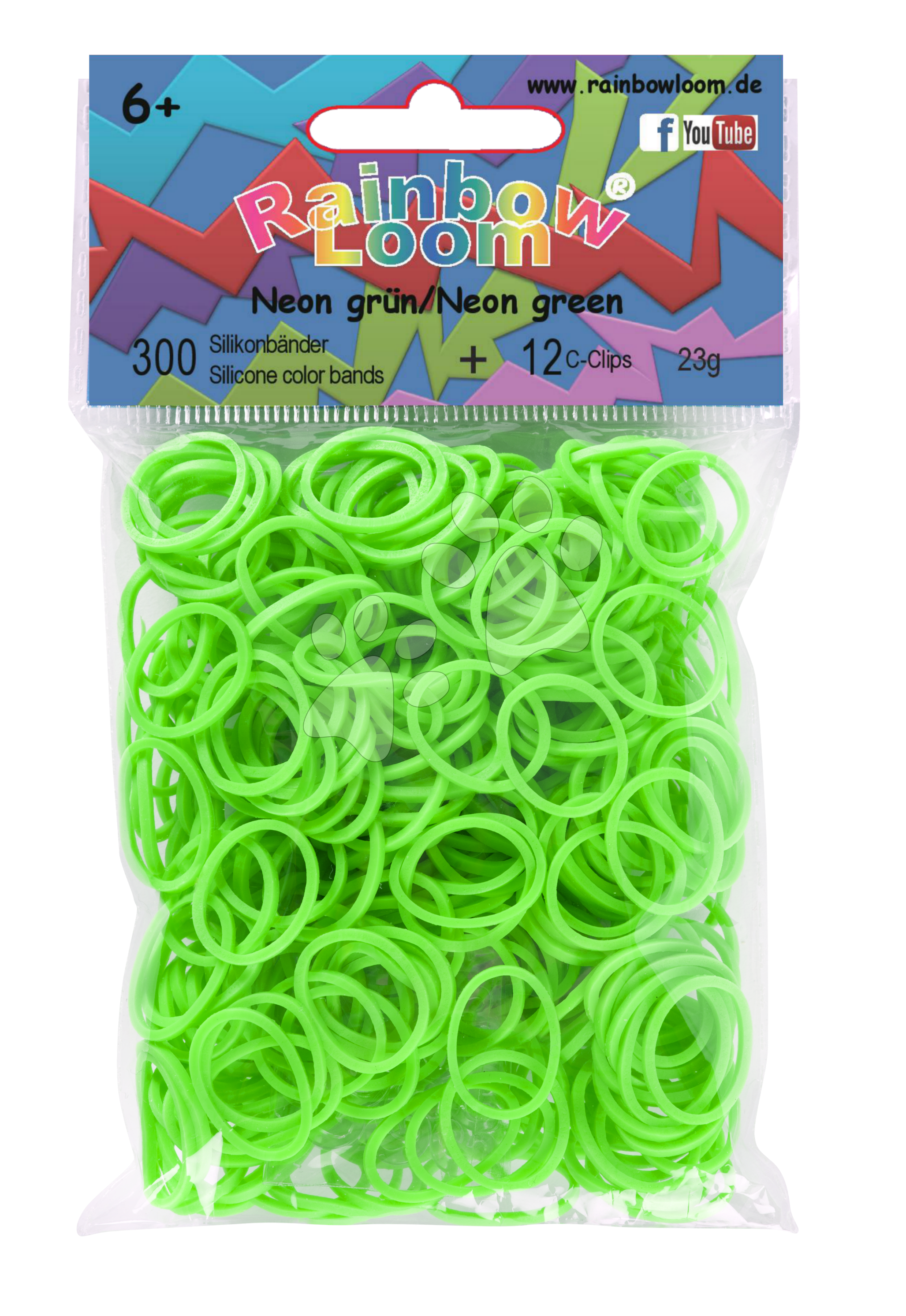 Rainbow Loom detské gumičky neónové 20211 zelené